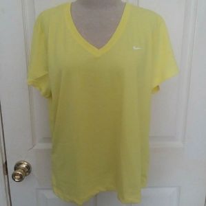 Yellow nike tee